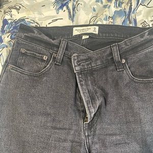 High Rise black Abercrombie Jeans curve love